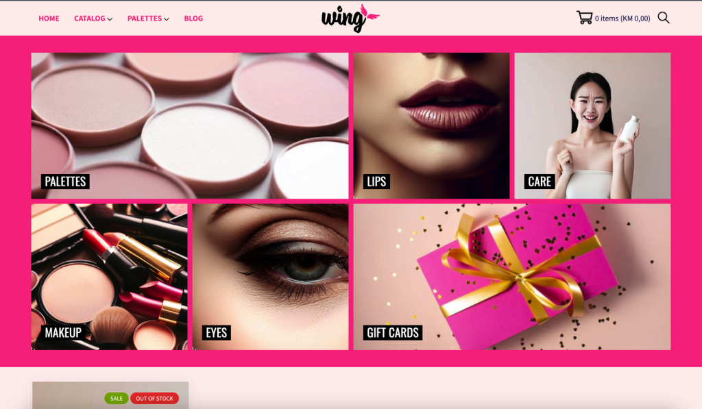 wing - beauty&cosmetics Shopify store