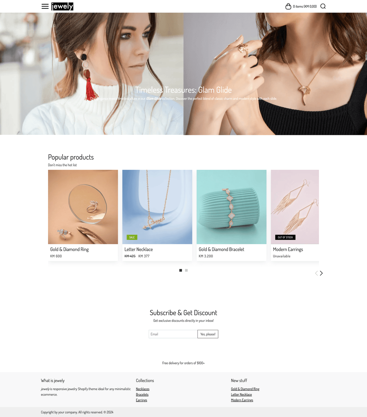 jewely - preview image in Shopify Dashboard