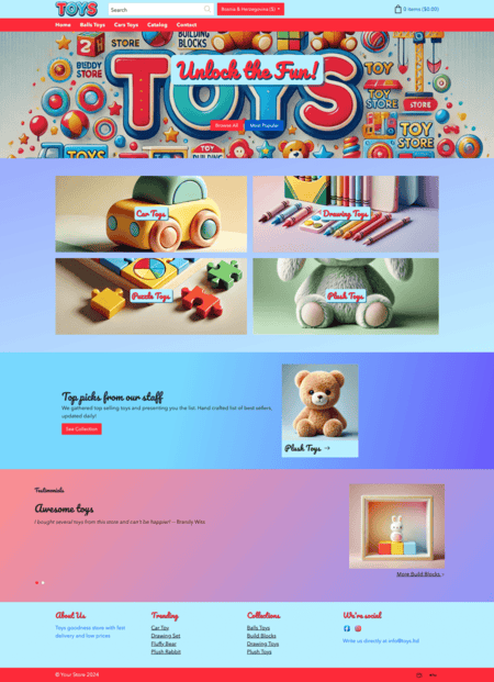 TOYS - responsive Shopify theme